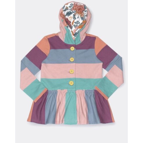 Matilda Jane Toddler Girls Wonderment Lots Of Laugh Hoodie, Multicolor, Size 2 - Picture 1 of 8